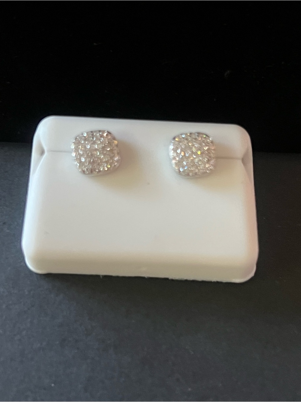 925 Sterling silver moissanite 1 karet Stud Earrings - Women's Jewelry